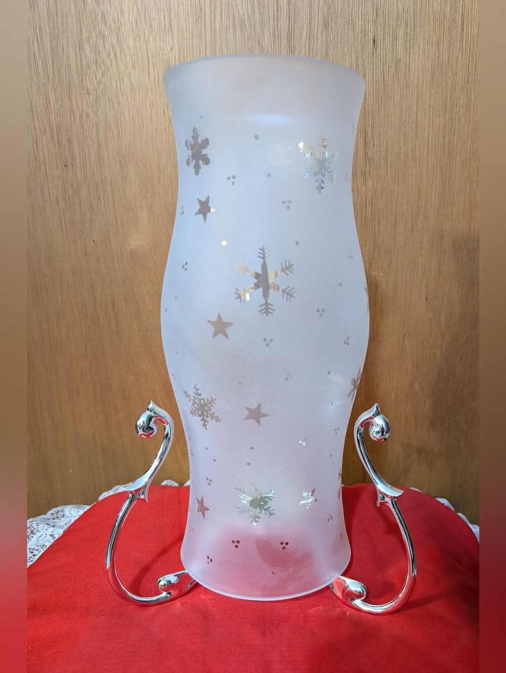 PartyLite Snowy Hurricane, 11 3/4 "
